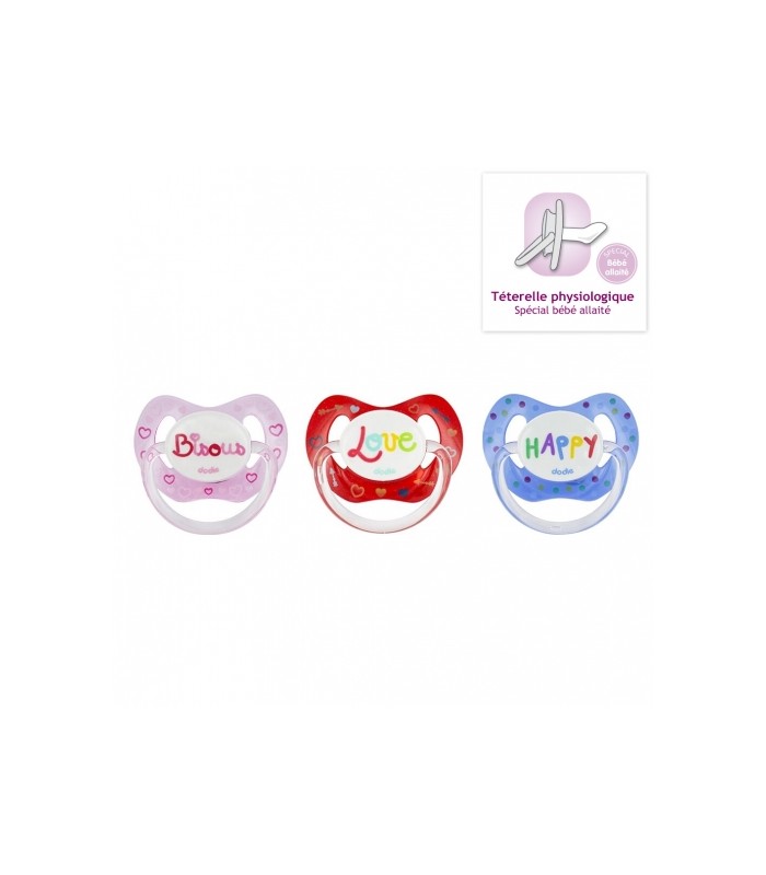 Dodie Sucette Physiologique 18 Mois Silicone Love P61 Monclubbeaute