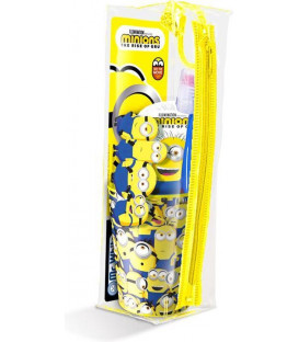 Trousse Gobelet, Brosse à Dents et Dentifrice Minions